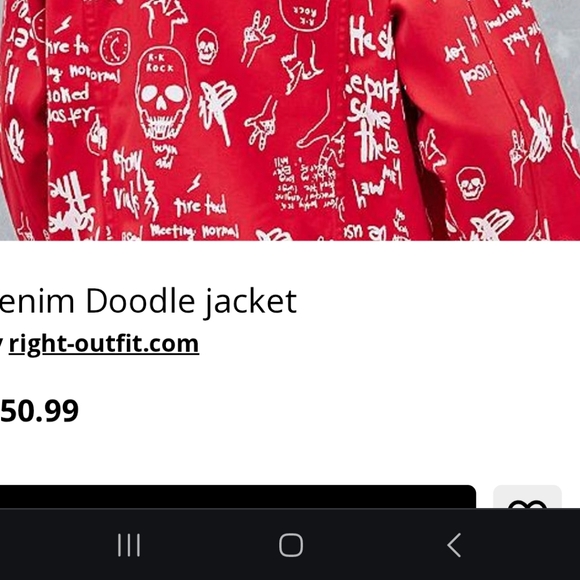 Doodle Denim Hooded Streetwear Jacket - Picture 2 of 11